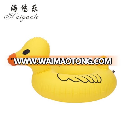 Cute and lovely plastic pvc duck fun adults inflatable swimming rings