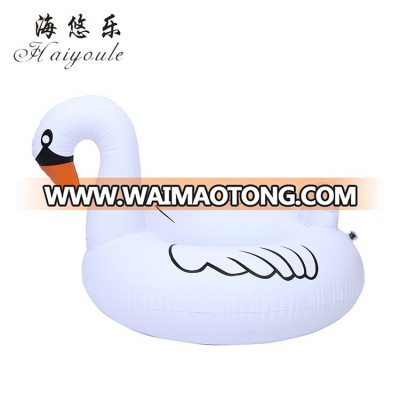 Eco-Friendly PVC Animal Swimming Ring, Inflatable Swan Shape Swim Rings