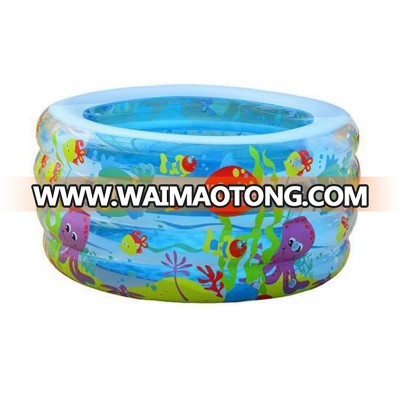 ECO-friendly PVC children baby bath inflatable swimming pools with sea animal printing