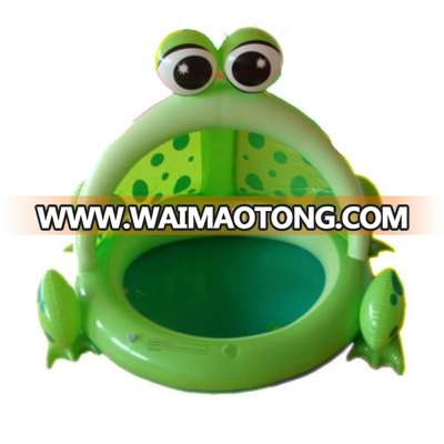 Promotion inflatable pvc round frog swimming pool, hot selling inflatable water pool with printing