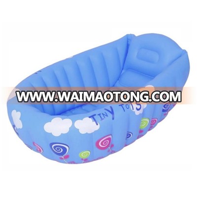 EN71 6P PVC inflatable baby bath tub pvc paddling pool for baby swimming with printing