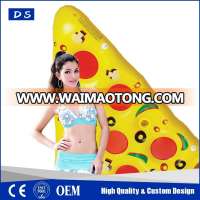 Factory direct sales custom inflatable pizza float plastic pizza slice pool float mattress water air bed For Beach